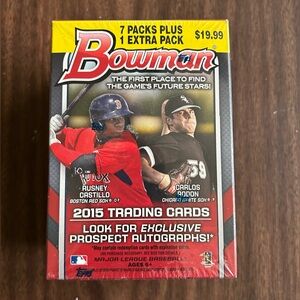 Bowman 2015 unopened MLB Blaster Box baseball cards